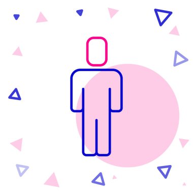 Çizgi başı avlanma simgesi beyaz arkaplanda izole edildi. İş hedefi ya da İstihdam tabelası. İş için insan kaynakları ve adam toplama. Renkli taslak konsepti. Vektör.