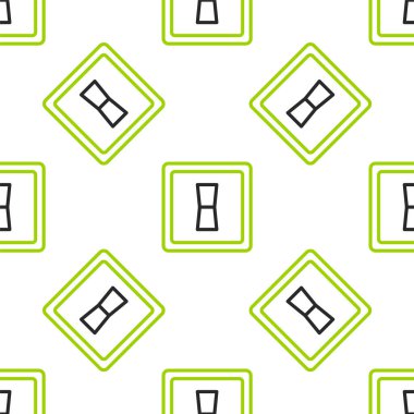 Elektrik düğmesi simgesi beyaz arkaplanda izole edilmiş. Açık ve kapalı simgesi. Loş ışık düğmesi işareti. Enerji tasarrufu kavramı. Vektör İllüstrasyonu.