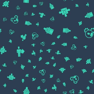 Sözcü, Proje Ekibi Üssü, Takım Lideri ve Baş 'ı kusursuz bir şekilde avlayın. Vektör.