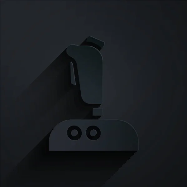 Joystick Corte Papel Para Máquina Arcade Icono Aislado Sobre Fondo — Vector de stock