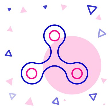 Beyaz arkaplanda çizgi virüsü simgesi izole edildi. Corona virüsü 2019-nCoV. Bakteri ve mikroplar, hücre kanseri, mikrop, mantar. Renkli taslak konsepti. Vektör İllüstrasyonu.