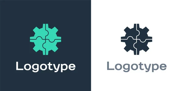 Logotype Gear Simgesi Beyaz Arkaplanda Izole Edildi Çarklı Teçhizat Ayarları — Stok Vektör