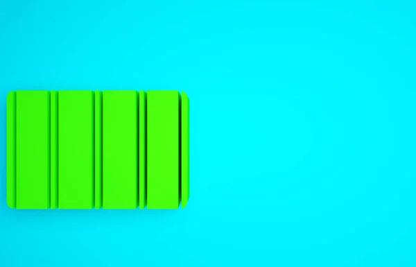 Groene Kleurenpalet Gids Pictogram Geïsoleerd Blauwe Achtergrond Modulair Raster Minimalisme — Stockfoto