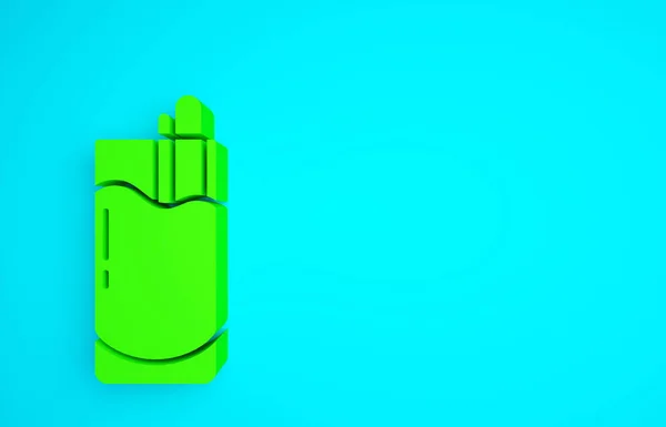 Green Cocktail Bloody Mary Icoon Geïsoleerd Blauwe Achtergrond Minimalisme Concept — Stockfoto