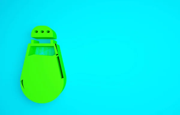 Піктограма Зеленого Перцю Ізольована Синьому Фоні Приготування Спецій Концепція Мінімалізму — стокове фото