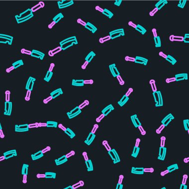 Line Meat helikopter simgesi siyah arkaplanda kusursuz desen izole etti. Kasap bıçağı. Et için mutfak bıçağı. Kasap bıçağı. Vektör.