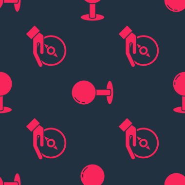 Pusula ve pimi pürüzsüz desene ayarlayın. Vektör.