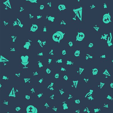 Graves 'in cenaze kederi, sarkaçlı Metronome, Kol Sandalyesi ve Çözüm' ü sorunlara kusursuz şablon olarak ayarla. Vektör.