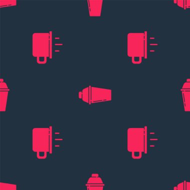 Kahve fincanı ve kokteyl karıştırıcısını kusursuz bir kalıba getir. Vektör.