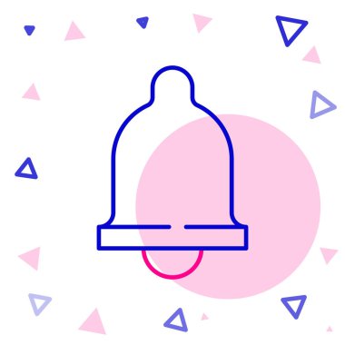 Çizgi Hareket algılayıcı simgesi beyaz arkaplanda izole edildi. Renkli taslak konsepti. Vektör.