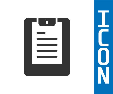 Gri Sunucu, Veri raporuna göre simge beyaz arkaplanda izole edilmiş. Vektör