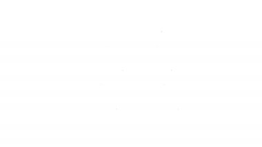 Siyah çizgi İş Hiyerarşisi organizogram grafiksel bilgi simgesi beyaz arkaplanda izole edildi. Kurumsal yapı grafik elementleri. 4K Video hareketli grafik canlandırması