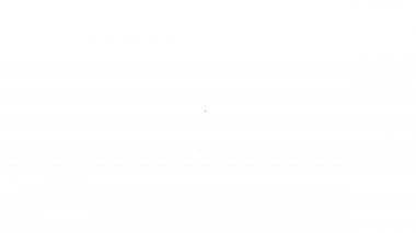 Siyah çizgi Spatula simgesi beyaz arkaplanda izole edildi. Mutfak spatula ikonu. Barbekü spatula işareti. Barbekü ve ızgara aleti. 4K Video hareketli grafik canlandırması