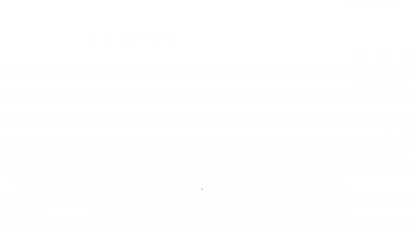 Siyah Fork simgesi beyaz arkaplanda izole edildi. Çatal bıçak sembolü. 4K Video hareketli grafik canlandırması