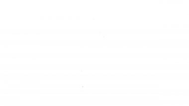 Siyah çizgili sos şişesi ikonu beyaz arka planda izole edilmiş. Ketçap, hardal ve fast food için soslu mayonez şişeleri. 4K Video hareketli grafik canlandırması