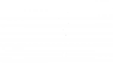 Siyah çizgi manuel kahve öğütücü simgesi beyaz arkaplanda izole edilmiş. 4K Video hareketli grafik canlandırması