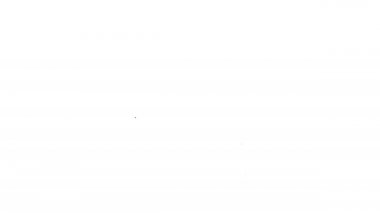 Beyaz zemin üzerinde arama simgesi olan siyah çizgi büyüteç. Dedektif araştırıyor. 4K Video hareketli grafik canlandırması