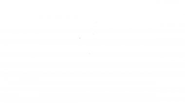 Çamaşır deterjanı, çamaşır suyu, bulaşık deterjanı ya da beyaz arka planda izole edilmiş başka bir temizlik maddesi ikonu için siyah çizgi plastik şişe. 4K Video hareketli grafik canlandırması