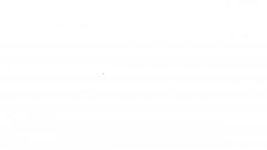 Beyaz arka planda siyah çizgili su sızıntısı simgesi var. 4K Video hareketli grafik canlandırması