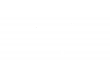 Beyaz zemin üzerinde sabun köpüğü olan siyah çizgi plastik leğen. Sulu kase. Çamaşır yıkama, temizlik malzemeleri. 4K Video hareketli grafik canlandırması