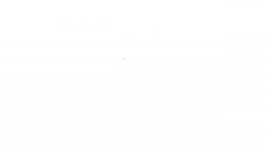 Beyaz arka planda siyah çizgi kremi ya da losyon kozmetik tüp ikonu izole edilmiş. Kadınlar için vücut bakım ürünleri. 4K Video hareketli grafik canlandırması