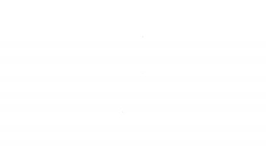 Beyaz arkaplanda siyah çizgi tırnak dosya simgesi izole edildi. Manikür aleti. 4K Video hareketli grafik canlandırması