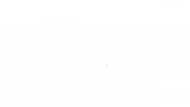 Siyah çizgi Lütfen beyaz arkaplanda izole edilmiş simgeyi rahatsız etmeyin. Otel Kapısı Askısı Etiketleri. 4K Video hareketli grafik canlandırması