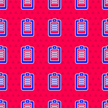 Mavi Polis raporuna göre kırmızı arka planda izole edilmiş bir iz var. Vektör.