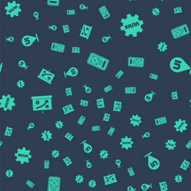 UI ya da UX tasarımı, planlama stratejisi konsepti ve pürüzsüz örüntüye göre ayarlayın. Vektör.