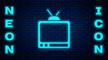 Retro Tv Neon Sign Free Vector Eps Cdr Ai Svg Vector Illustration Graphic Art