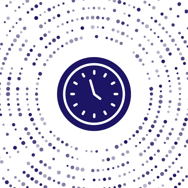 Icono Del Reloj Azul Aislado Sobre Fondo Blanco Símbolo Tiempo — Archivo Imágenes Vectoriales