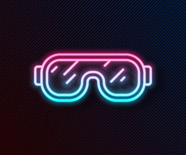 배경에 Glowing Neon 아이콘 극도의 스포츠 스포츠 Vector — 스톡 벡터