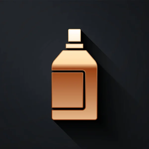Gold Plastic Flaska För Tvättmedel Blekmedel Diskmedel Eller Annat Rengöringsmedel — Stock vektor