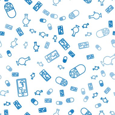 İnternet üzerinden uyuşturucu almak, ilaç hapı ya da tablet almak ve marihuana içmek için cam bong kullanmak. Vektör.