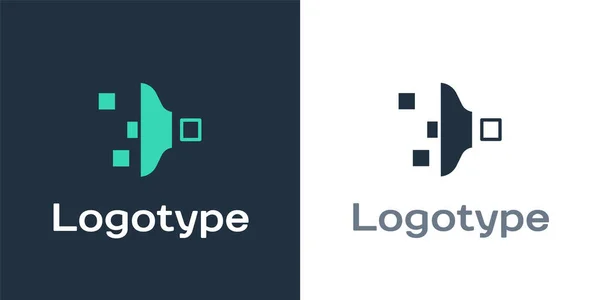 Logotype Icône Réglage Filtre Isolé Sur Fond Blanc Modèle Conception — Image vectorielle