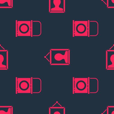 Boya kovasını ve resmi kusursuz desene ayarlayın. Vektör.