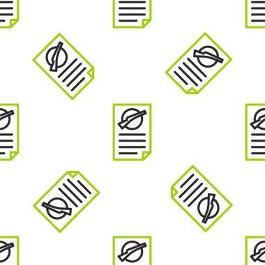 Çizgi Ateşli Silahlar lisans simgesi beyaz arkaplanda izole edilmiş kusursuz desen. Silah ruhsatı. Vektör.