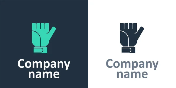 Εικονίδιο Logotype Gloves Που Απομονώνεται Λευκό Φόντο Ακραίο Άθλημα Αθλητικός — Διανυσματικό Αρχείο