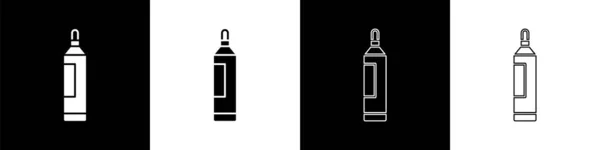 Establecer Icono Marcador Pluma Aislado Sobre Fondo Blanco Negro Vector — Archivo Imágenes Vectoriales