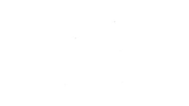 Siyah çizgi ızgara ikonu beyaz arka planda izole edildi. Barbekü ızgara partisi. 4K Video hareketli grafik canlandırması