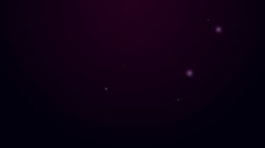 Parlayan neon hattı Ses Karıştırıcı simgesi siyah arkaplanda izole edildi. DJ ekipman kaydırma düğmeleri. Konsol karıştırılıyor. 4K Video hareketli grafik canlandırması