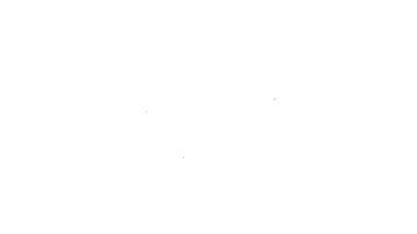 Siyah çizgi bisiklet başlığı simgesi beyaz arkaplanda izole edildi. Olağanüstü bir spor. Spor malzemeleri. 4K Video hareketli grafik canlandırması