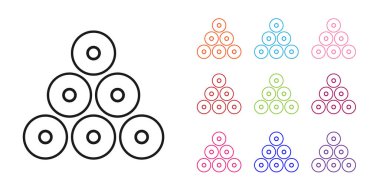 Beyaz arka planda siyah boya spreyi ikonu izole edildi. Simgeleri renklendirin. Vektör.