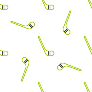 Buz hokeyi sopaları beyaz arka planda izole edilmiş pürüzsüz desen. Vektör İllüstrasyonu.