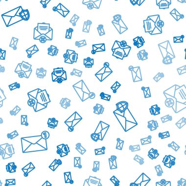 Zarfı, zarfı kalkanla kaplayın ve pürüzsüz desen üzerine silin. Vektör.