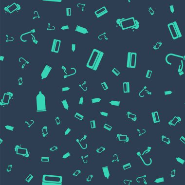 Bir kalıp sabun, prezervatif ve ellerini kusursuz bir şekilde yıka. Vektör.