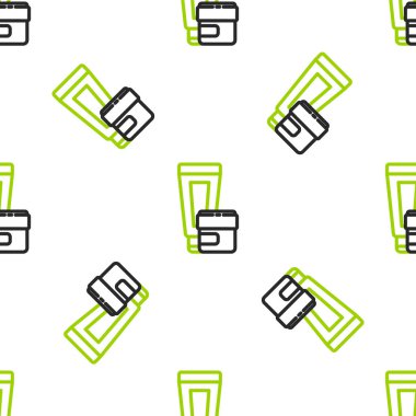 Çizgi krem ya da losyon kozmetik tüp ikonu beyaz arka planda izole edilmiş pürüzsüz desen. Erkekler için vücut bakım ürünleri. Vektör İllüstrasyonu.