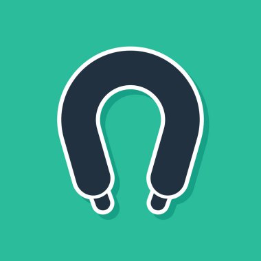 Sosis simgesini siyah beyaz arkaplanda izole et. Izgara sosis ve aroma işareti. Vektör.