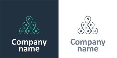 Beyaz arka planda izole edilmiş logot tipi boya kutusu ikonu. Logo tasarım şablonu elemanı. Vektör.