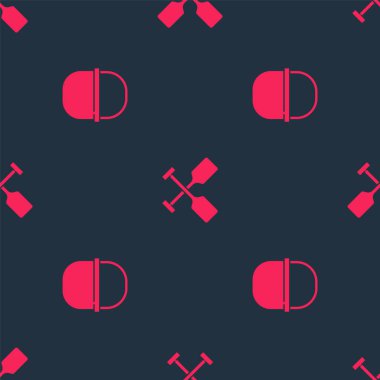 Kamp kabını ve küreği pürüzsüz düzene sokun. Vektör.